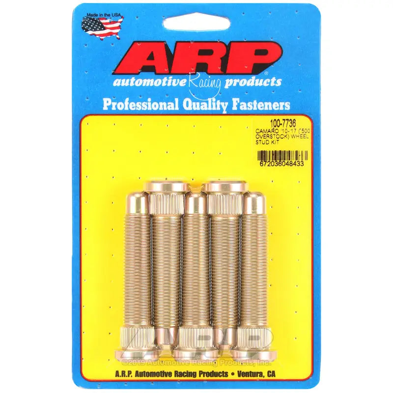 ARP 100-7736 ARP 2015-2017 Chevrolet Camaro M14 .500in Over Stock Length Wheel Stud Kit