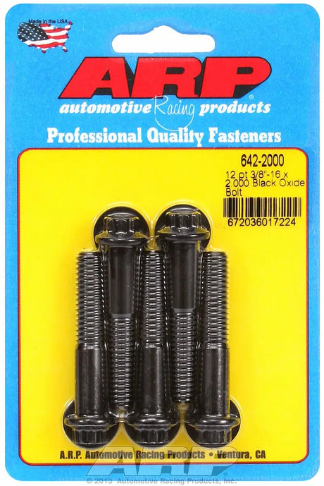 Arp 6422000 38'-16 X 2.000 12Pt Blk High-performance bolt for automotive applications