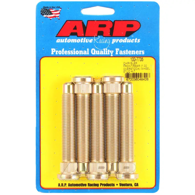 ARP 100-7735 ARP Chrysler Front / Rear M14 1.000 Over Stock Wheel Stud Kit