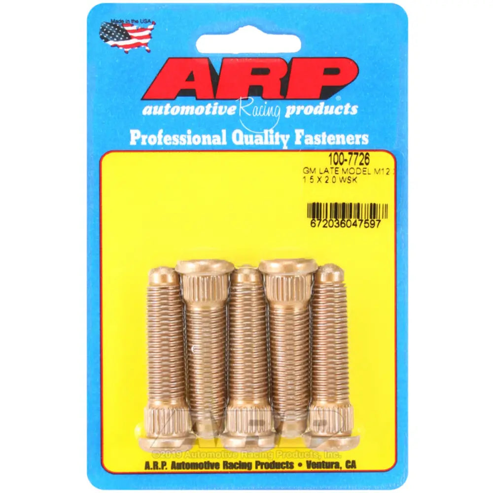 ARP 100-7726 ARP GM Late Model M12 X 1.5 X 2.0 Wheel Stud Kit