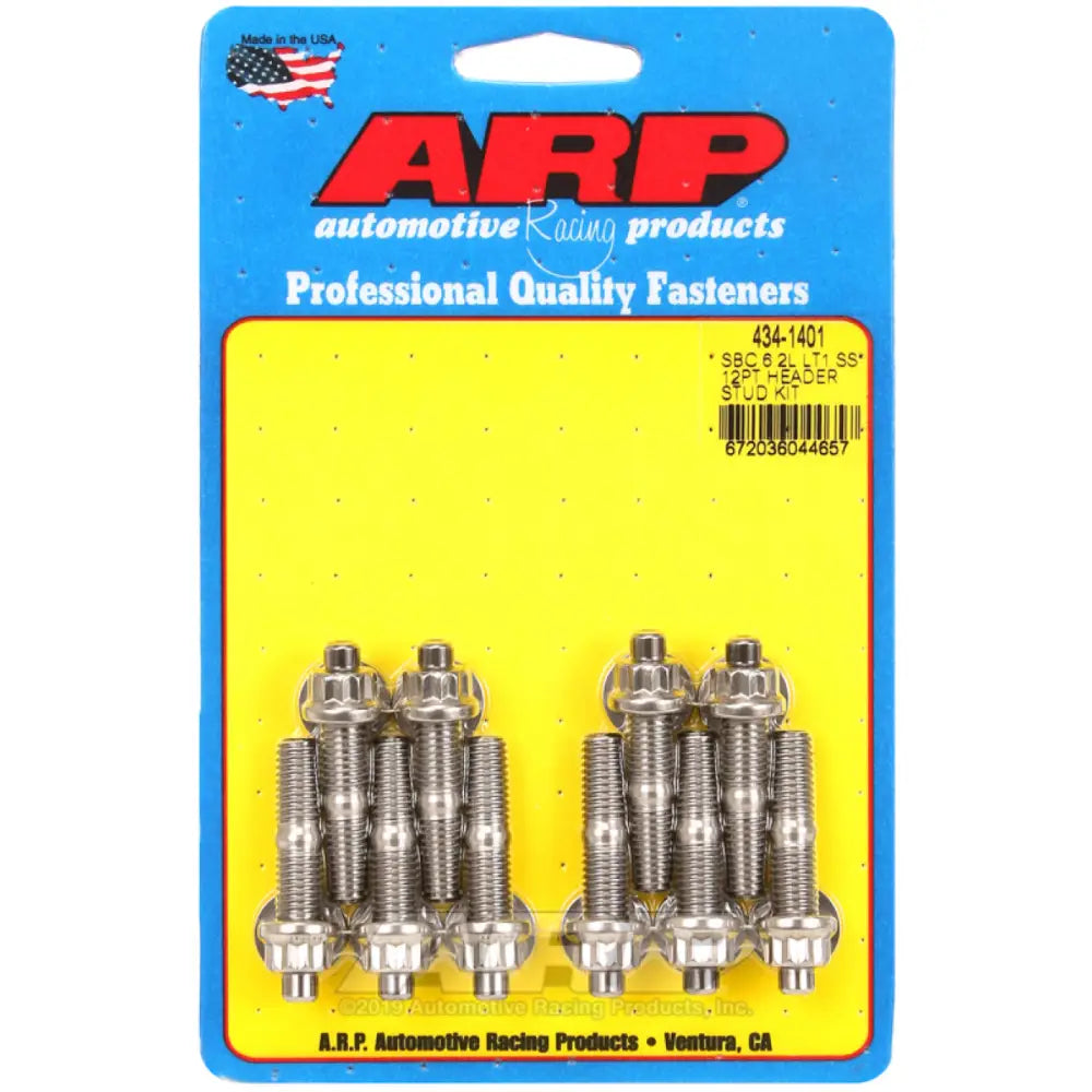 ARP 434-1401 ARP SB Chevy 6.2L LT1 SS 12PT Header Stud Kit