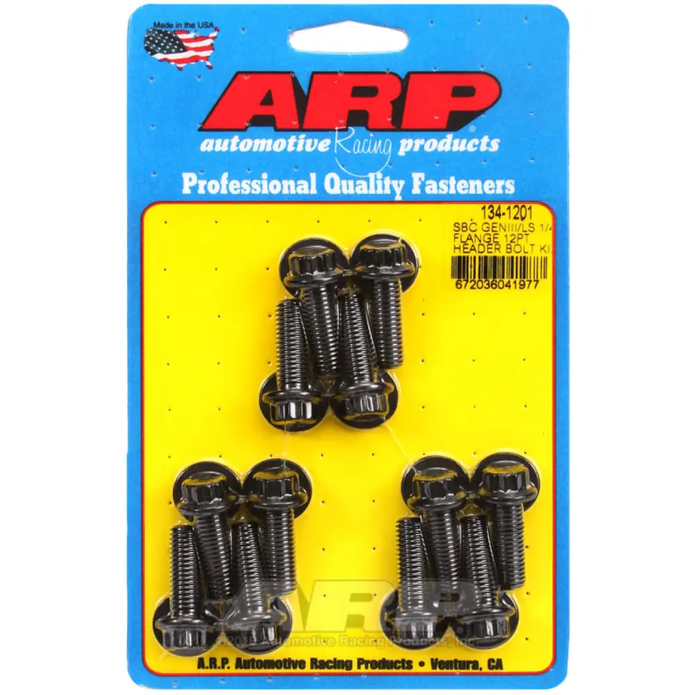 ARP 134-1201 ARP SBC/GENII LS 1/4 Flange 12pt Header Bolt Kit