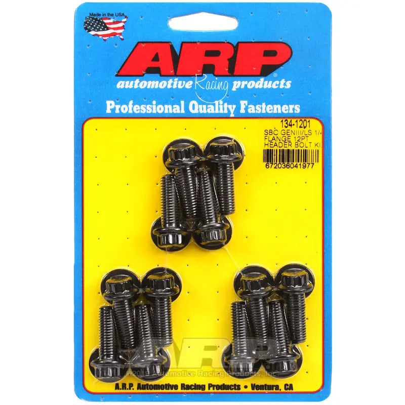 ARP 134-1201 ARP SBC/GENII LS 1/4 Flange 12pt Header Bolt Kit