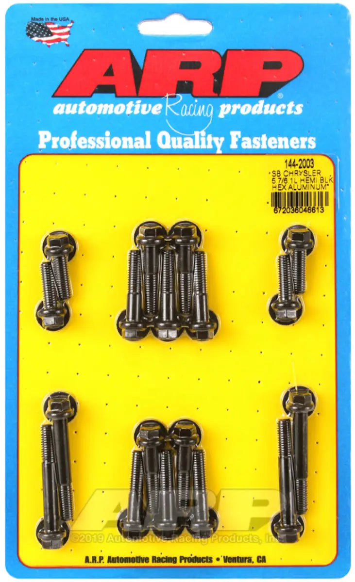 ARP Small Block Chrysler 5.7/6.1L Hemi Hex Aluminum Intake Manifold Bolt Kit, ideal for RV, automotive, powersports, off-road, marine, exterior, truck accessories, interior, truck bed, and RV parts, AVADA - Best Sellers