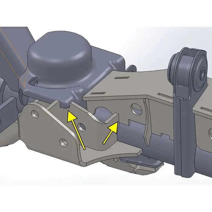 Artec Indust Replaces Factory Bracket Track Bar Bracket JK4407 - Heavy-Duty Rear Trackbar BR