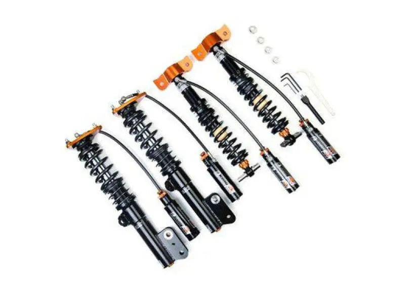 Black and orange AST 5300 series coilovers for 2021 Camaro ZL1 with adjustable ride height