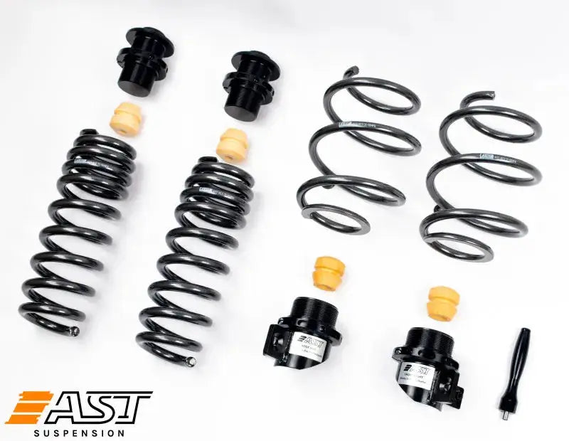 Car suspension components with adjustable lowering springs for BMW G87 M2, M3, M4