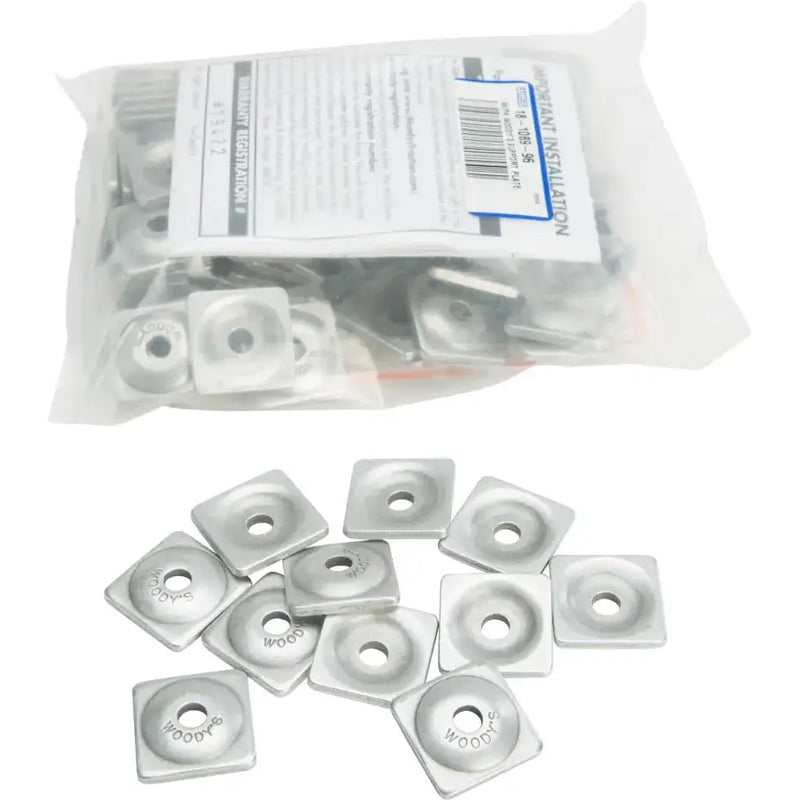 ASW-3725-B Digger Support Plates Square Alum. 1/4’’ 96/Pk - Plate