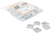 Square metal washers for Digger Support Plates ASW2-3775-B, 5/16 inch, 96 pack