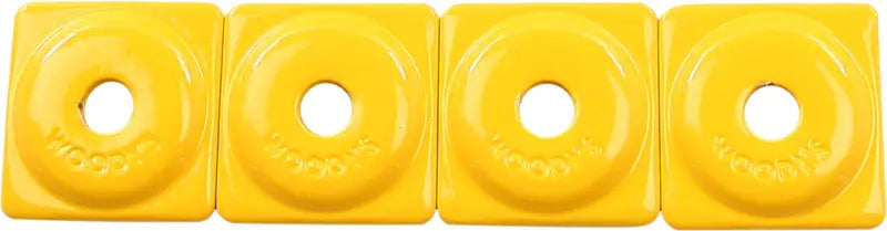 Bright yellow square digger support plate with circular indentations for ASW2-3800-48