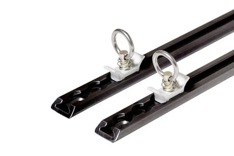AT1B48 Decked Core Trax 48' Black - Set Of Two, secure tie-down points for cargo in sleek black finish, durable and versatile truck accessories, RV, Automotive, Powersports, off-road, marine, exterior, truck bed, interior, rv parts, AVADA - Best Sellers, Must Haves