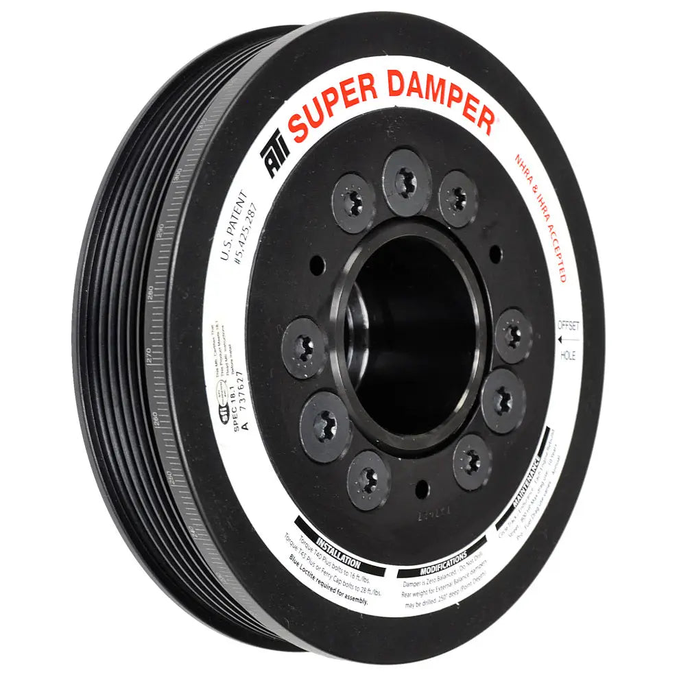 ATI ATI917289 ATI Damper - 6.78in - AL - 6 Grv - 10 Per UD - LS1/2/3/6/L76 - 97-13 28T 8mm HTD Drive Rear - 3 Rng