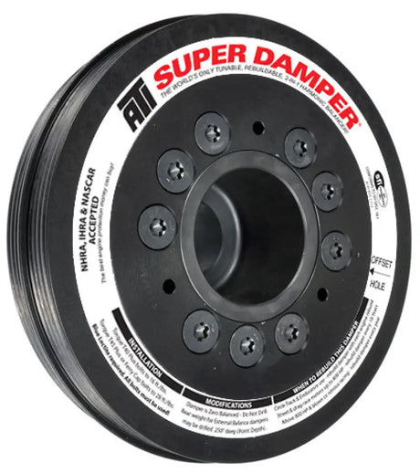 ATI Damper - 6.78in - Alum - (2) 4 Grv - Mitsubishi Eclipse - 4G63 w/Integral Lower Cam Drive - Truck & Automotive