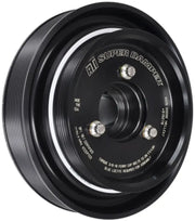 Black ATI Damper pulley with silver bolts for Dodge 5.7L Hemi trucks