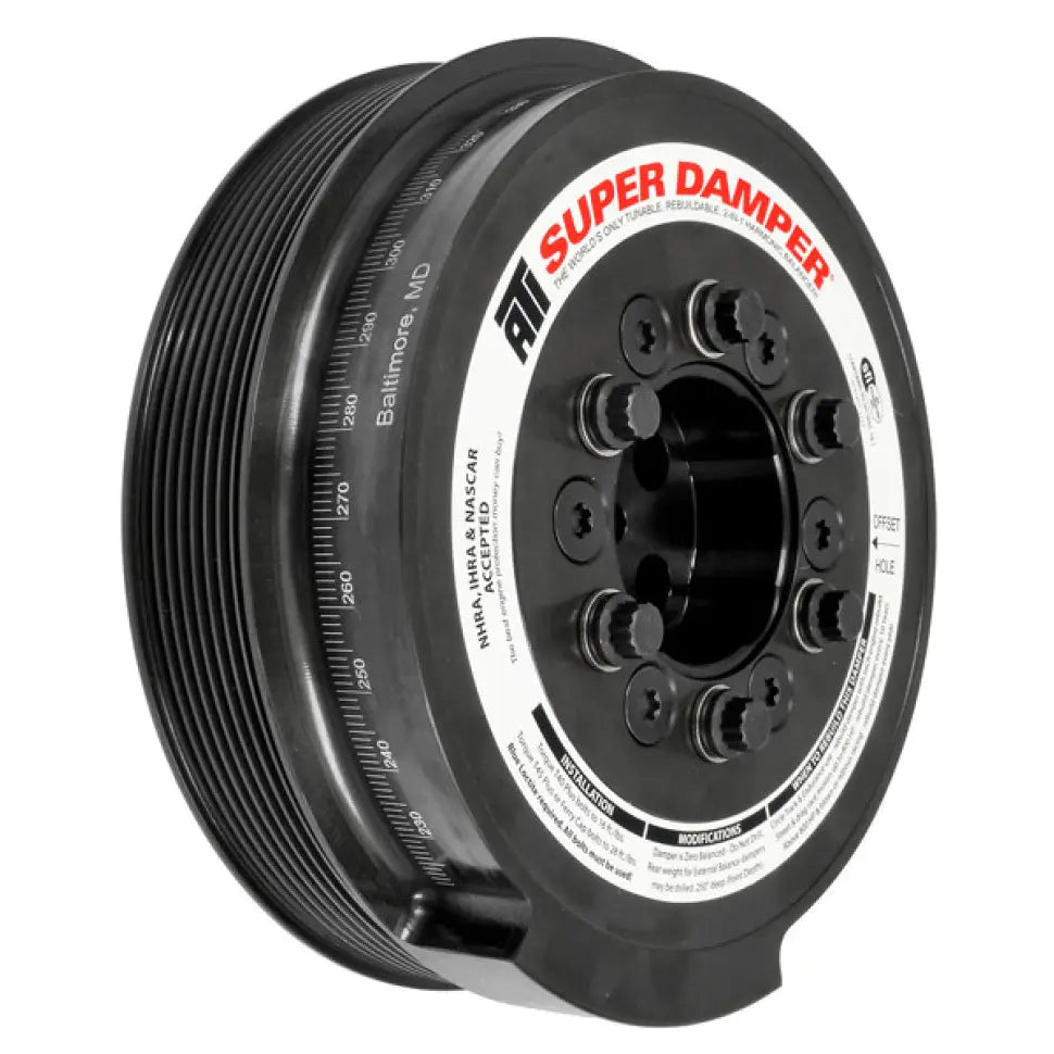 ATI ATI918888 ATI Damper - 7.95in - Steel - 8 Grv - Ford 6.0 - Powerstroke - 03-07 - Ext Bal - 3 Ring - Diesel - ATI918888