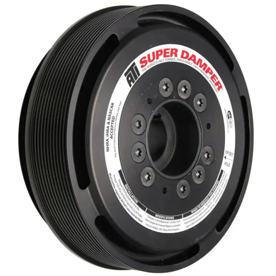 ATI Super Damper - 8.53in Aluminum, 11 & 6 Grooves, 14% Overdrive, for LS9 Y Body Zr1 - Model ATI918624.