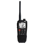 Black handheld marine radio Uniden Ameri VHF-HH Atlantis 275 6 Watt for boat use