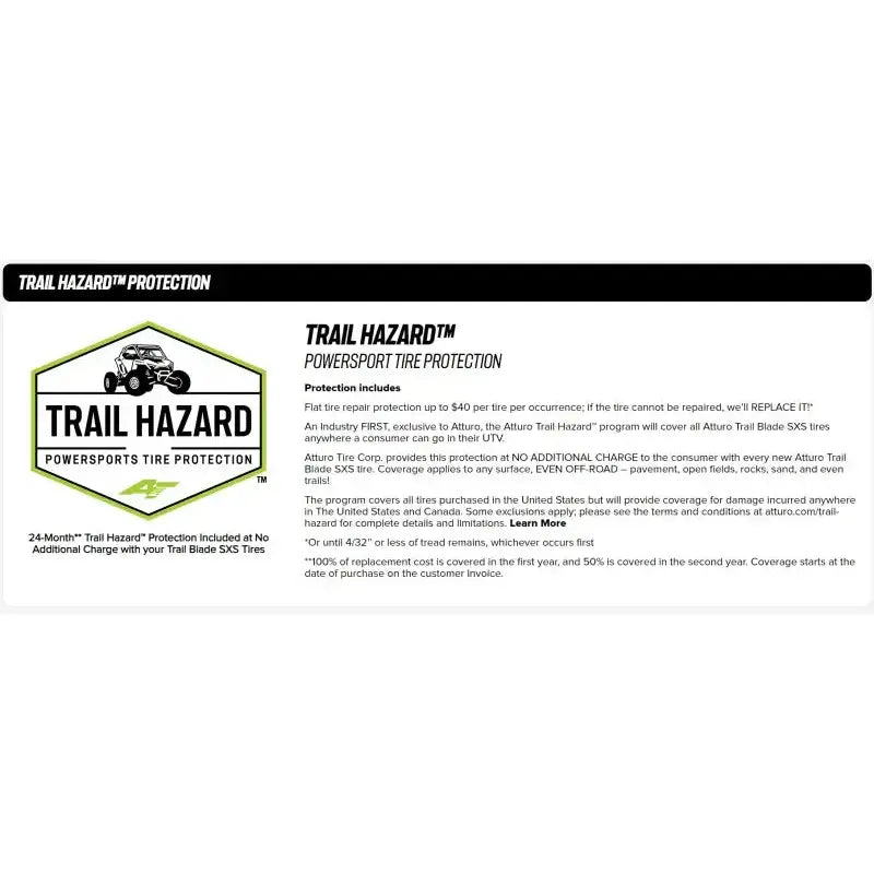 Atturo Trail Blade BOSS SxS Tire - 29x11R14 75N - Tires