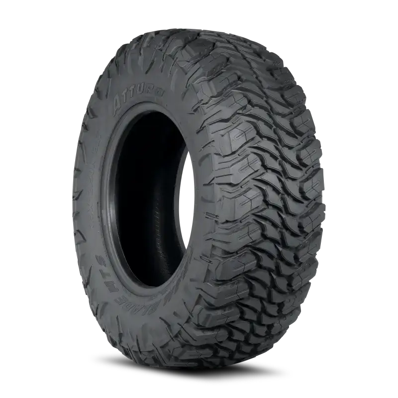 Mud-terrain tire with aggressive tread pattern for Atturo Trail Blade MTS Tire 35x12.50R18LT