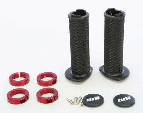 Atv Ruffian Lockon Grip 120mm Black/Red - Powersports