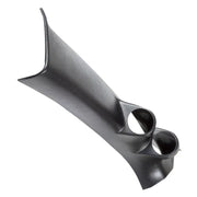 Black dual pillar pod for autometer gauges in a 05-07 Scion TC pillar pod setup
