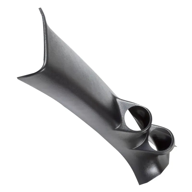 Black dual pillar pod for autometer gauges in a 05-07 Scion TC pillar pod setup