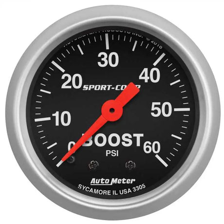 AutoMeter AutoMeter 2-1/16in 0-60 PSI Mechanical Sport-Comp Boost Pressure Gauge