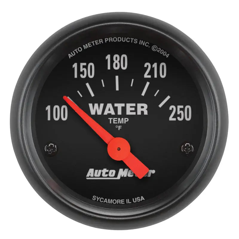 AutoMeter 2635 Autometer Z-Series 52mm 100-250 Degrees F. SSE Water Temp Gauge