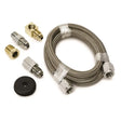 Autometer #4 Braided SS Line (-4AN) 3ft 1/8in NPT Fittings - Truck & Automotive