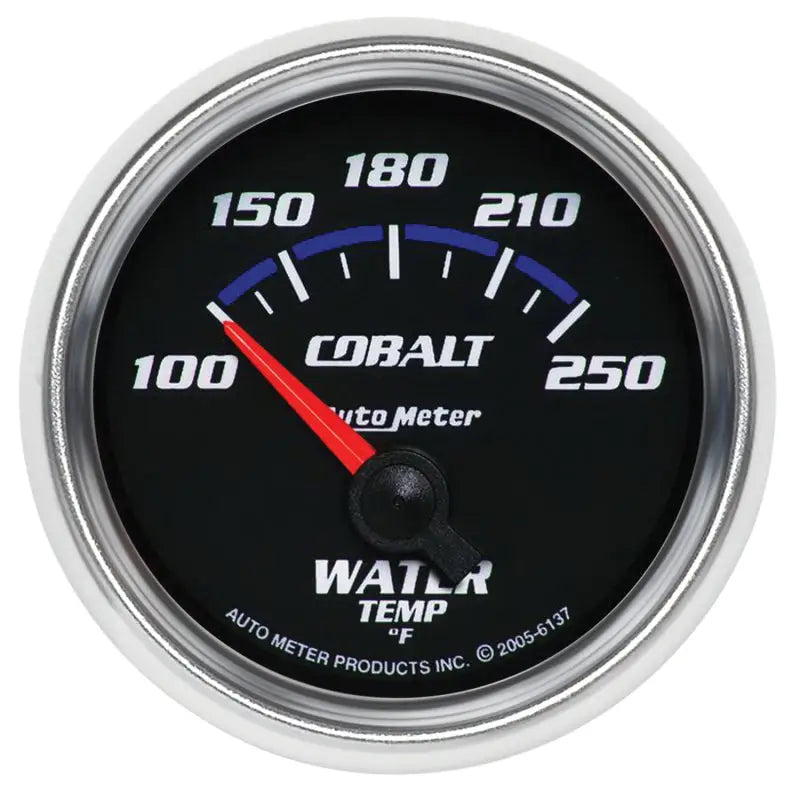AutoMeter 6137 Autometer Cobalt 52.4mm 100-250 deg. F Short Sweep Electronic Water Temperature Gauge