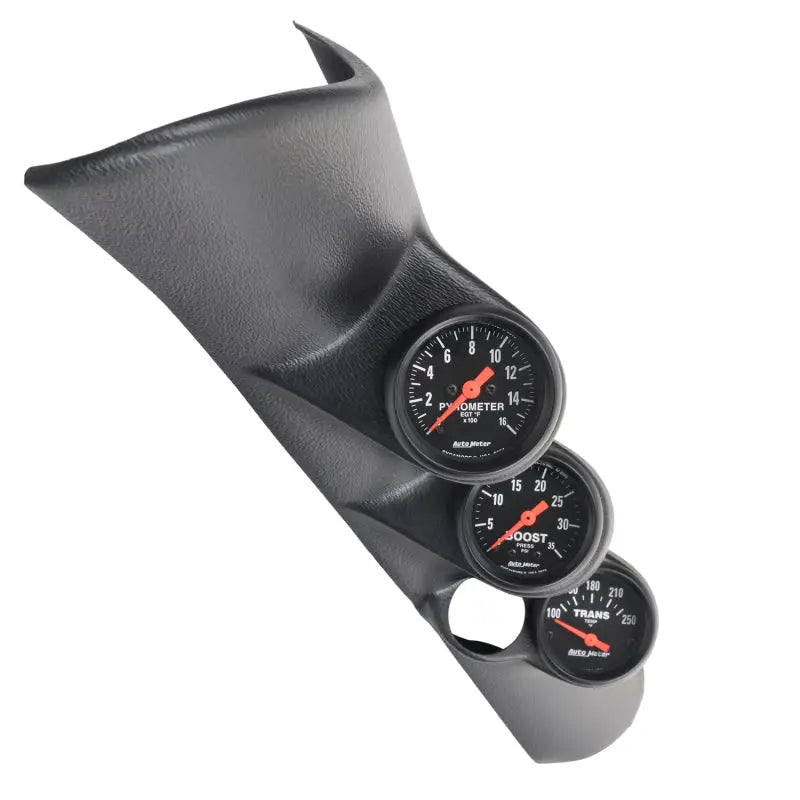 AutoMeter 7092 Autometer 98-02 Ram L6-5.9L Diesel A-Pillar Z-Gauge Kit Boost/EGT/Trans 35PSI / 1600 Deg / 250 Deg