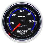 Autometer Cobalt 52mm 0-60psi Mechanical Boost Gauge - Truck & Automotive