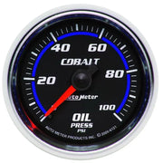 Autometer Cobalt 52mm 100 PSI Mechanical Oil Pressure Gauge - Truck & Automotive