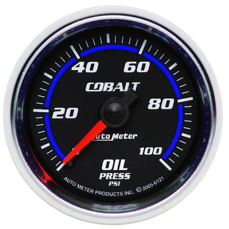 Autometer Cobalt 52mm 100 PSI Mechanical Oil Pressure Gauge - Truck & Automotive