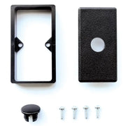 Black plastic electrical box components for Autometer InVision Joystick Relocation Kit