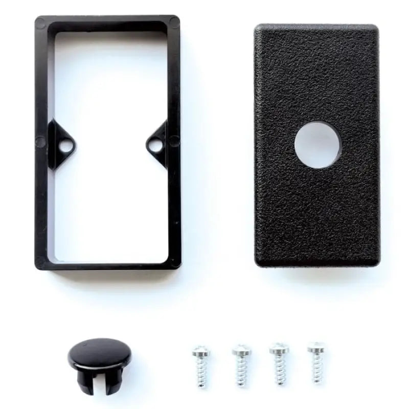 Black plastic electrical box components for Autometer InVision Joystick Relocation Kit