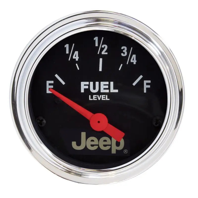 AutoMeter 880428 Autometer Jeep 52mm 73 OHMS Empty/8-12 OHMS Full Short Sweep Electronic Fuel Level Gauge - 880428