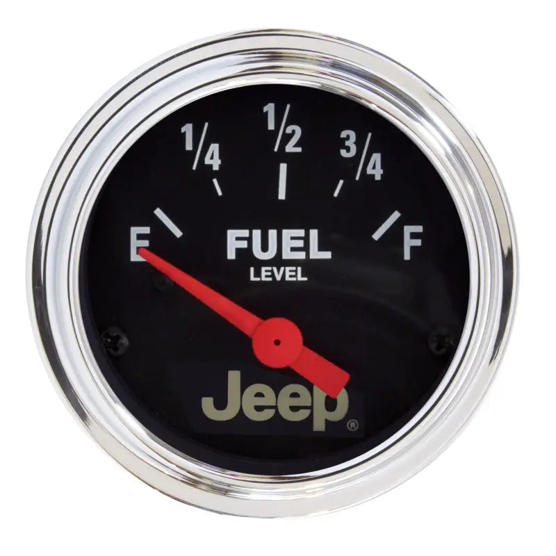 AutoMeter 880428 Autometer Jeep 52mm 73 OHMS Empty/8-12 OHMS Full Short Sweep Electronic Fuel Level Gauge - 880428