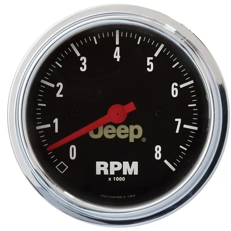 AutoMeter 880428 Autometer Jeep 52mm 73 OHMS Empty/8-12 OHMS Full Short Sweep Electronic Fuel Level Gauge - 880428