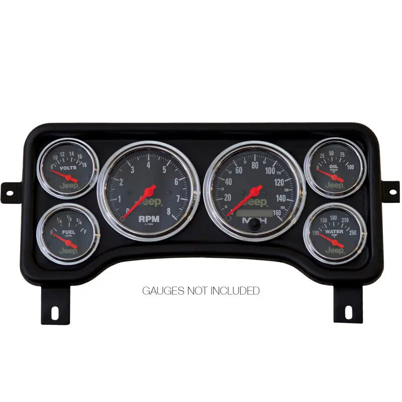 AutoMeter 5381 Autometer Jeep TJ/XJ Direct Fit Dash Panel 6 Gauge 3 3/8in x2 / 2 1/16in x4 - 5381