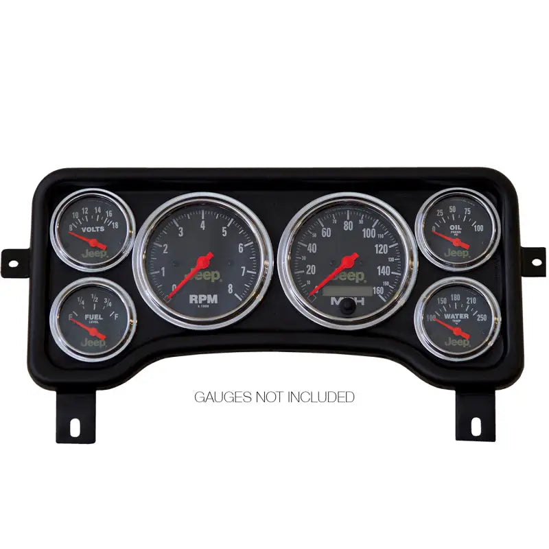 Autometer Jeep TJ/XJ Direct Fit Dash Panel 6 Gauge 3 3/8in x2 / 2 1/16in x4 - 5381