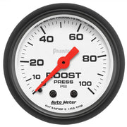 AutoMeter 5706 Autometer Phantom 2 1/16in 100psi Mechanical Boost Gauge - 5706