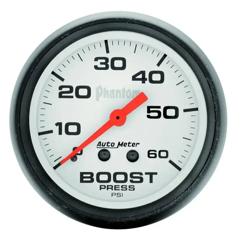 Autometer Phantom 52mm 0-60 PSI Mechanical Boost Gauge - Truck & Automotive