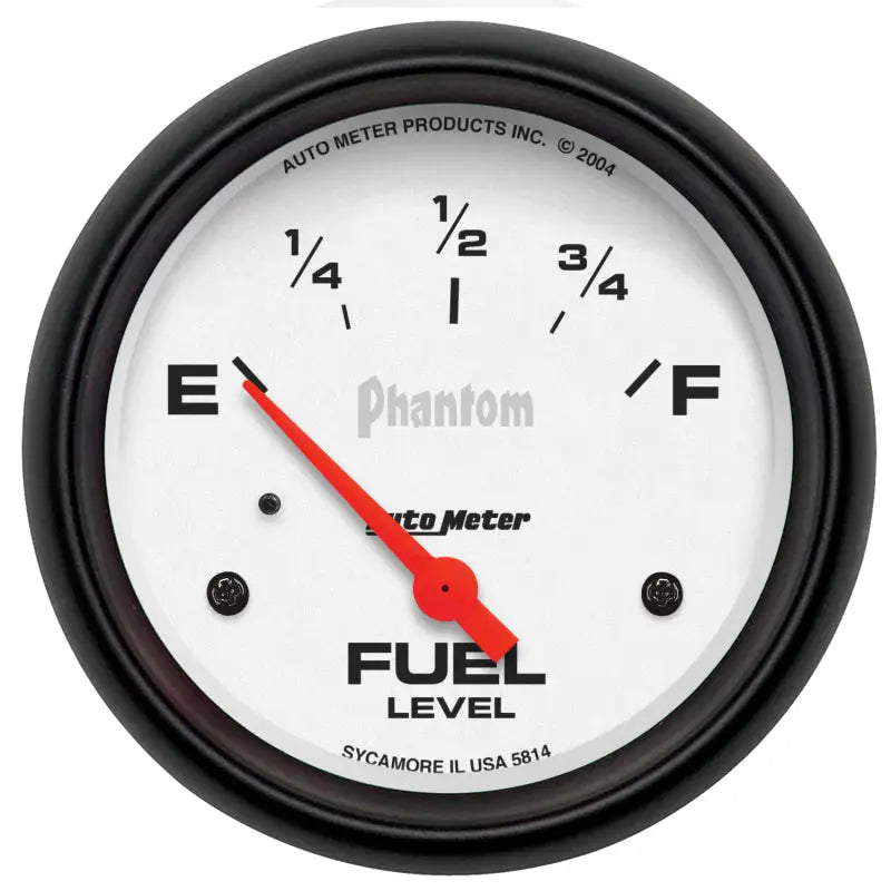 AutoMeter 5814 Autometer Phantom Fuel Level 2 5/8in 0 ohm to 90 ohm Electric Gauge