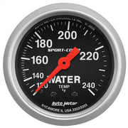 AUTO METER 3332 SPRTCMP WTR TEMP120-240