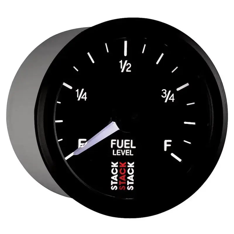 Autometer Stack Instruments 52mm 0-280 Ohm Programmable Pro Stepper Motor Fuel Level Gauge - Black - ST3315