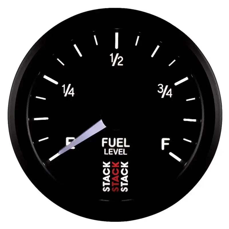 Autometer Stack Instruments 52mm 0-280 Ohm Programmable Pro Stepper Motor Fuel Level Gauge - Black - ST3315