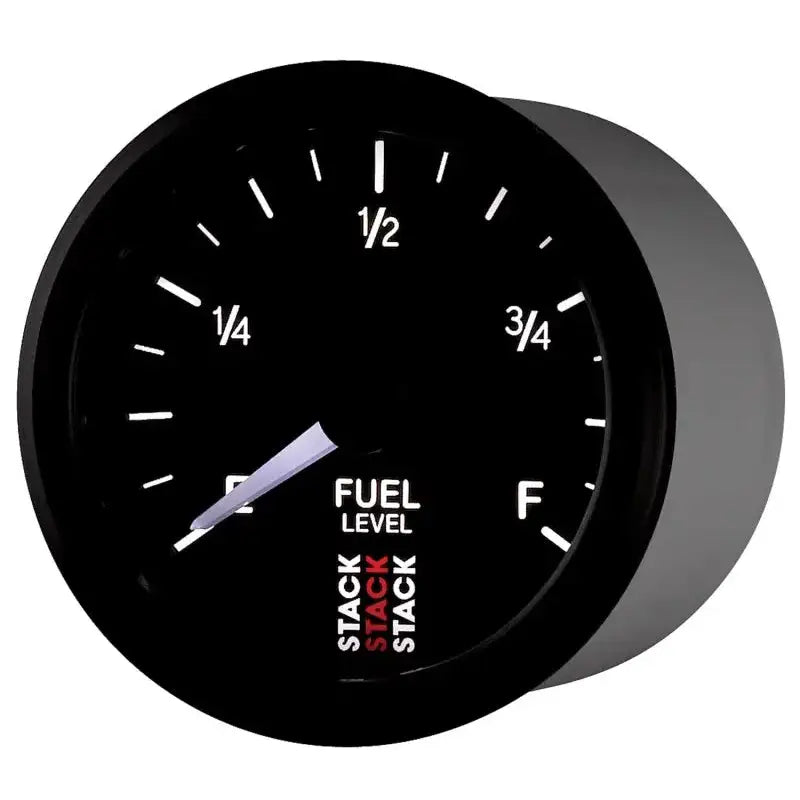 Autometer Stack Instruments 52mm 0-280 Ohm Programmable Pro Stepper Motor Fuel Level Gauge - Black - ST3315