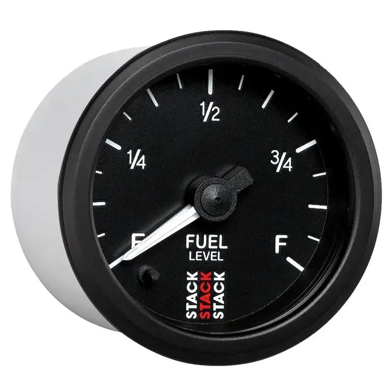 Autometer Stack Instruments 52mm 0-280 Ohm Programmable Pro Stepper Motor Fuel Level Gauge - Black - ST3315