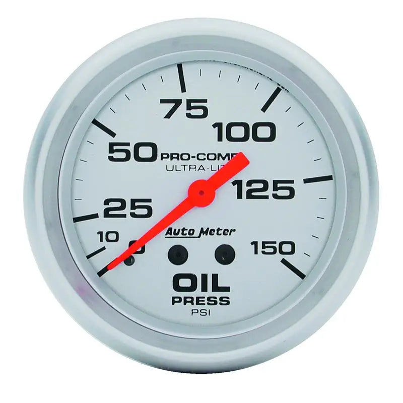 AutoMeter 4423 Autometer Ultra-Lite 2 5/8in Mechanical 150 PSI Oil Pressure Gauge - 4423
